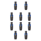 Nedis Speakon connector | Nedis | 10 stuks (4-pin, Mannelijk, Trekontlasting, Schroefbevestiging) COTP16900BK V060203002 - 1