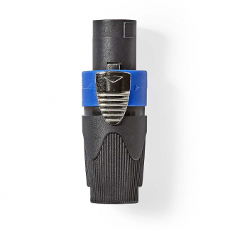 Nedis Speakon connector | Nedis (4-pin, Mannelijk, Trekontlasting, Schroefbevestiging) COTP16900BK K060203002 - 1
