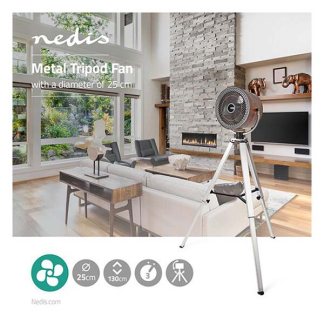 Nedis Staande ventilator | Nedis | Ø 25 cm (3 standen, Verstelbare hoogte, Houtmotief) FNTR20CWD10 K170104103 - 2