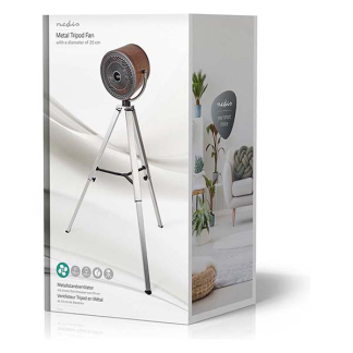 Nedis Staande ventilator | Nedis | Ø 25 cm (3 standen, Verstelbare hoogte, Houtmotief) FNTR20CWD10 K170104103 - 7