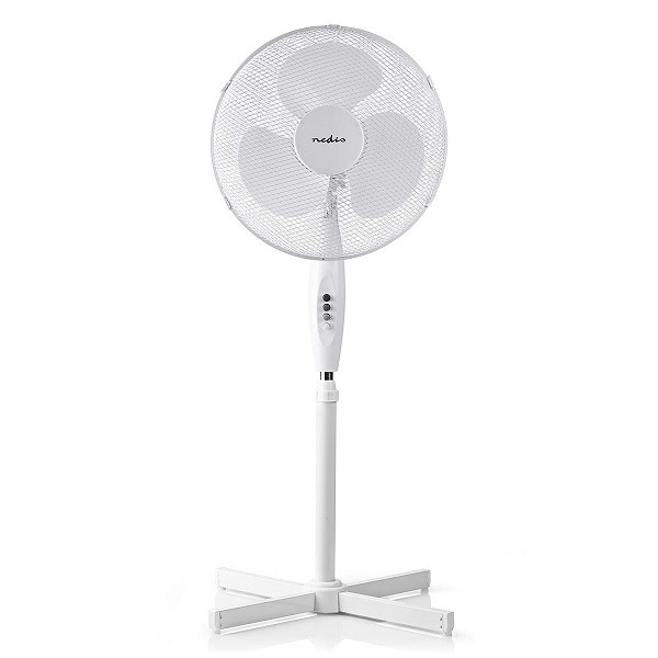 Roux Zonder Bijna Staande ventilator | Nedis | Ø 40 cm (3 standen, Verstelbare hoogte,  Zwenkfunctie)