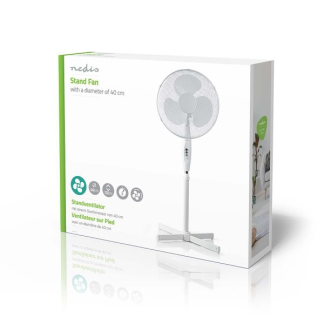 Nedis Staande ventilator | Nedis | Ø 40 cm (3 standen, Verstelbare hoogte, Zwenkfunctie) FNST10CWT40 K170104101 - 3