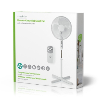 Nedis Staande ventilator | Nedis | Ø 40 cm (3 standen, Verstelbare hoogte, Zwenkfunctie) FNST12FWT40 K170104102 - 5