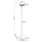 Nedis Standaard voor speakers |  Nedis | Max. 3 kg (Geschikt voor Sonos Era 100, ABS/Metaal, Wit) SPMT5850WT K101501163 - 7