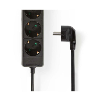 Nedis Stekkerdoos 3-voudig | 5 meter (Zwart) 41182 EXSO350F1BK K060401052 - 3