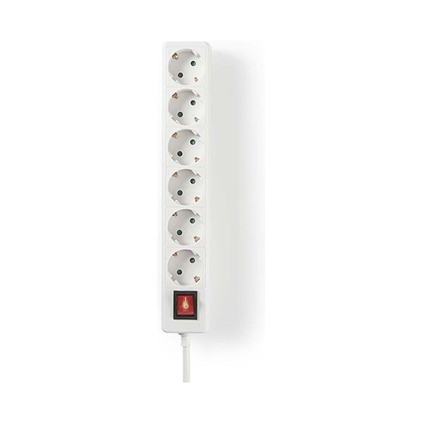 Nedis Stekkerdoos 6-voudig | 1.5 meter (Schakelaar, Wit) 41173 51288 55.202.82 EXSO615F2WT K060401057 - 2