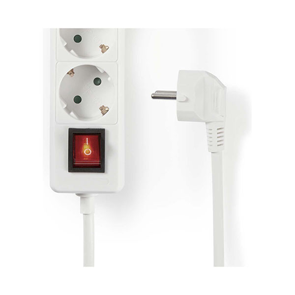 Nedis Stekkerdoos 6-voudig | 1.5 meter (Schakelaar, Wit) 41173 51288 55.202.82 EXSO615F2WT K060401057 - 3