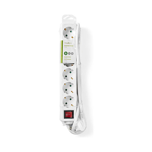 Nedis Stekkerdoos 6-voudig | 1.5 meter (Schakelaar, Wit) 41173 51288 55.202.82 EXSO615F2WT K060401057 - 4