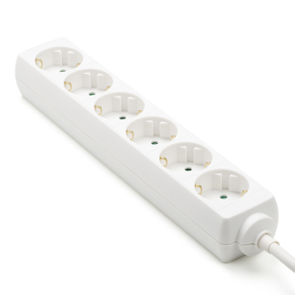 Nedis Stekkerdoos 6-voudig | 1.5 meter (Wit) 41163 51296 55.202.80 EXSO615F1WT K060401055 - 1
