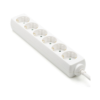 Nedis Stekkerdoos 6-voudig | 1.5 meter (Wit) 41163 51296 55.202.80 EXSO615F1WT K060401055 - 1