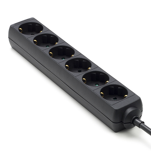 Nedis Stekkerdoos 6-voudig | 1.5 meter (Zwart) 41225 55.202.81 96049 EXSO615F1BK K060401054 - 1