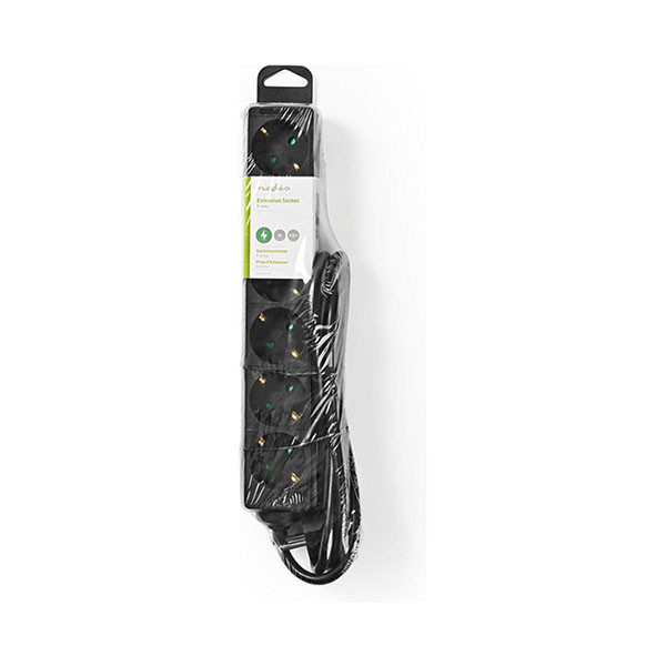 Nedis Stekkerdoos 6-voudig | 1.5 meter (Zwart) 41225 55.202.81 96049 EXSO615F1BK K060401054 - 4