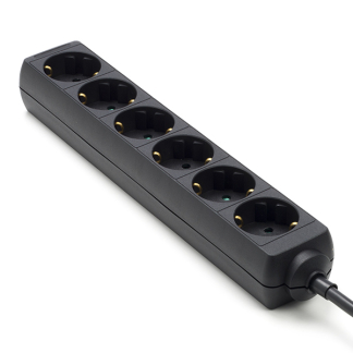 Nedis Stekkerdoos 6-voudig | 3 meter (Zwart) 41226 96050 EXSO630F1BK K060401051 - 1