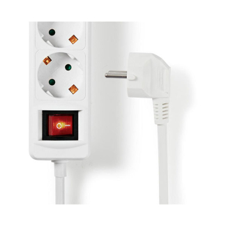 Nedis Stekkerdoos met USB | 1.5 meter ( 3-voudig, 2x USB A, Schakelaar) 41264 EXSO315UFSWT K150305401 - 2