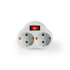 Nedis Stopcontact splitter - Nedis (2-voudig, Schakelaar, Geaard) PSSPL202SFWT K150305411 Nedis Stopcontact splitter - Nedis (2-voudig, Schakelaar, Geaard) PSSPL202SFWT K150305411