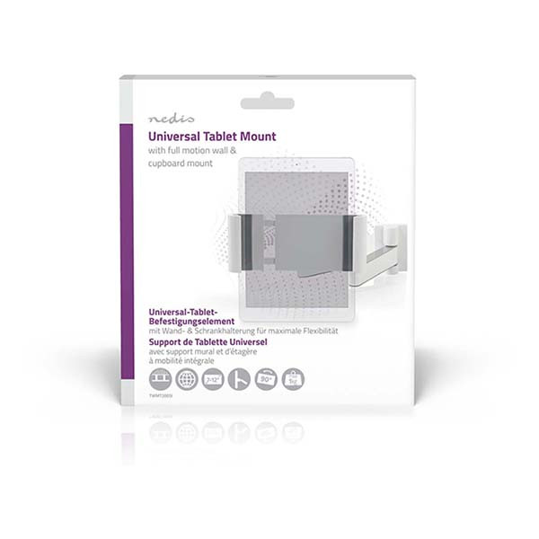 Nedis Tablethouder |  Nedis (Muurbeugel, Instelbare hoek, Inklapbaar, 7 tot 12 inch) TWMT200SI N170404203 - 8