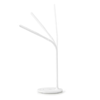 Nedis Tafellamp | Nedis (Draadloze Qi oplader, led, Dimbaar, Touchbediening, 2700-6500K, Wit) LTLGQ3M2WT K150204352 - 2