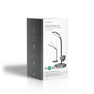 Nedis Tafellamp | Nedis (Draadloze Qi oplader, led, Dimbaar, Touchbediening, 2700-6500K, Zwart) LTLGQ3M2BK K150204353 - 5