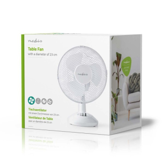 Nedis Tafelventilator | Nedis | Ø 23 cm (2 standen, Zwenkfunctie) FNTB10CWT23 N170104029 - 4