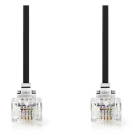 Nedis Telecom RJ11 kabel - 10 meter (Zwart) TCGL90200BK100 TCGP90200BK100 N011007066 - 2