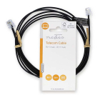 Nedis Telecom RJ11 kabel - 2 meter (Zwart) TCGL90200BK20 TCGP90200BK20 N011007064 - 3
