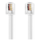 Nedis Telecom RJ11 kabel - Nedis - 2 meter (Wit) TCGL90200WT20 TCGP90200WT20 N011007098 - 2