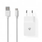 Nedis Telefoon oplader - Nedis - 1 meter (USB C, Snellader, 2.4A, Wit) WCHAC240AWT K120300206 Nedis Telefoon oplader - Nedis - 1 meter (USB C, Snellader, 2.4A, Wit) WCHAC240AWT K120300206