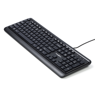 Nedis Toetsenbord | Nedis (USB interface, Multimediatoetsen) KBMU200BKUS K170108307 - 1