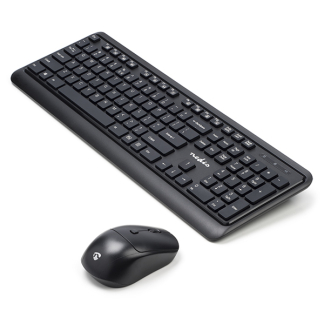Nedis Toetsenbord en muis | Nedis (Draadloos, 800-1600 dpi) KBMCW100BKUS K170108306 - 1