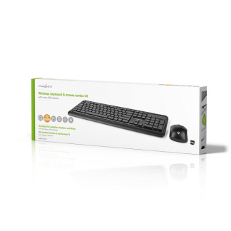 Nedis Toetsenbord en muis | Nedis (Draadloos, 800-1600 dpi) KBMCW100BKUS K170108306 - 5