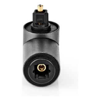 Nedis Toslink adapter | Nedis (Verguld, Digitaal, Haaks) CATB25920GY K010214278 - 2