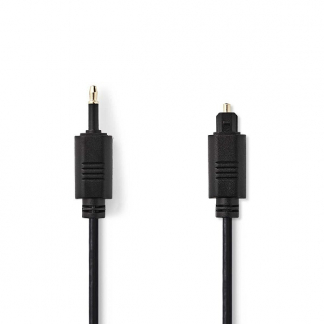 Nedis Toslink naar mini Toslink | Nedis | 1 meter (Optisch, Zwart) CAGL25100BK10 CAGP25100BK10 N010304100 - 1