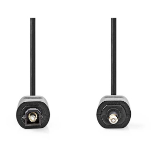 Nedis Toslink naar mini Toslink | Nedis | 1 meter (Optisch, Zwart) CAGL25100BK10 CAGP25100BK10 N010304100 - 2