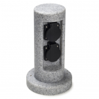 Nedis Tuinstekkerdoos 2-voudig - Nedis (Steenvormig, Rond) EXGS61 K150305307 Nedis Tuinstekkerdoos 2-voudig - Nedis (Steenvormig, Rond) EXGS61 K150305307