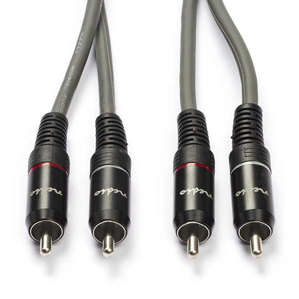 Nedis Tulp kabel | M ↔ M | Nedis | 1.5 meter (Stereo, 100% koper) COTH24200GY15 N010302031 - 1