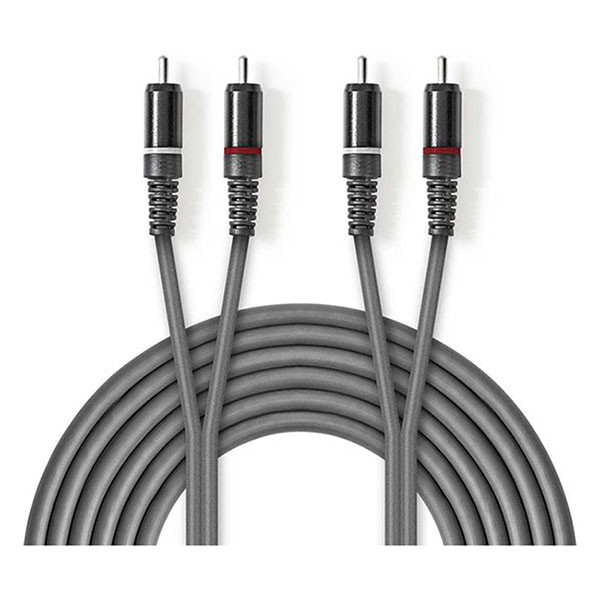 Nedis Tulp kabel | M ↔ M | Nedis | 1.5 meter (Stereo, 100% koper) COTH24200GY15 N010302031 - 2