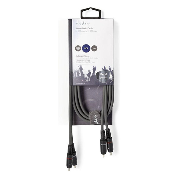 Nedis Tulp kabel | M ↔ M | Nedis | 1.5 meter (Stereo, 100% koper) COTH24200GY15 N010302031 - 3