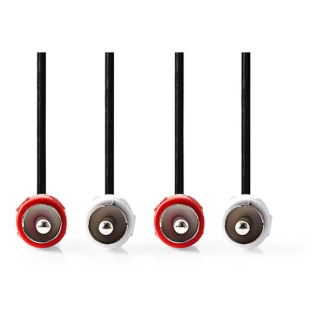 Nedis Tulp kabel | M ↔ M | Nedis | 10 meter (Stereo) CAGL24200BK100 CAGP24200BK100 N010302024 - 2