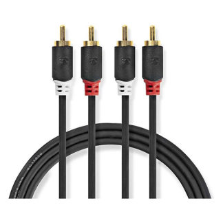 Nedis Tulp kabel | M ↔ M | Nedis | 10 meter (Stereo, Verguld) CABW24200AT100 K010412079 - 3