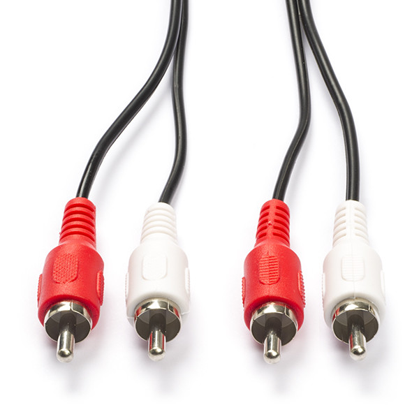 Nedis Tulp kabel | M ↔ M | Nedis | 1 meter (Stereo) CAGL24200BK10 CAGP24200BK10 N010302019 - 1