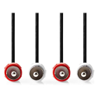 Nedis Tulp kabel | M ↔ M | Nedis | 1 meter (Stereo) CAGL24200BK10 CAGP24200BK10 N010302019 - 2