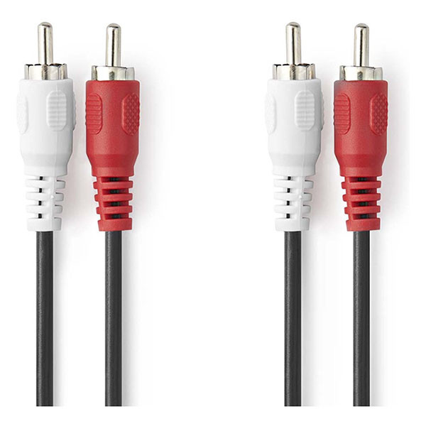 Nedis Tulp kabel | M ↔ M | Nedis | 1 meter (Stereo) CAGL24200BK10 CAGP24200BK10 N010302019 - 3