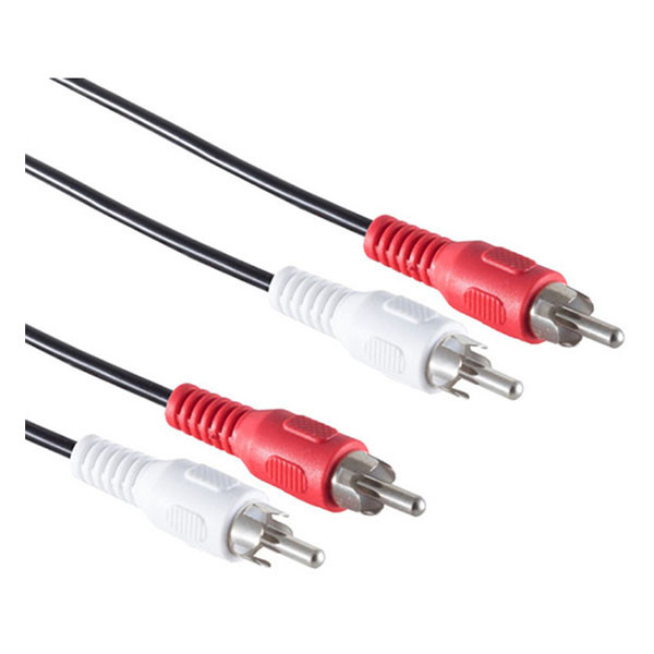 Nedis Tulp kabel | M ↔ M | Nedis | 1 meter (Stereo) CAGL24200BK10 CAGP24200BK10 N010302019 - 4