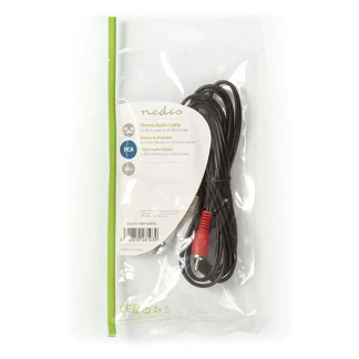 Nedis Tulp kabel | M ↔ M | Nedis | 2 meter (Stereo) CAGL24200BK20 CAGP24200BK20 N010302021 - 4