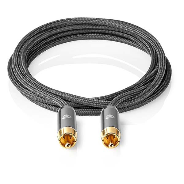 Nedis Tulp kabel | M ↔ M | Nedis | 3 meter (Mono, Verguld, 100% koper) CATB24100GY30 K010214241 - 4
