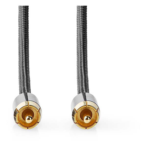 Nedis Tulp kabel | M ↔ M | Nedis | 5 meter (Mono, Verguld, 100% koper) CATB24100GY50 K010214242 - 2