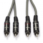 Nedis Tulp kabel | M ↔ M | Nedis | 5 meter (Stereo, 100% koper) COTH24200GY50 N010302033 - 2