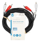 Nedis Tulp kabel | M ↔ M | Nedis | 5 meter (Stereo) CAGL24200BK50 CAGP24200BK50 N010302023 - 4
