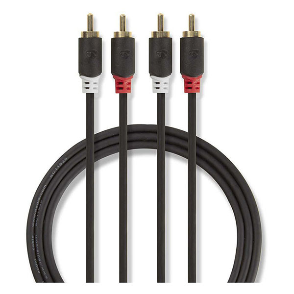 Nedis Tulp kabel | M ↔ M | Nedis | 5 meter (Stereo, Verguld) CABW24200AT50 K010412078 - 3