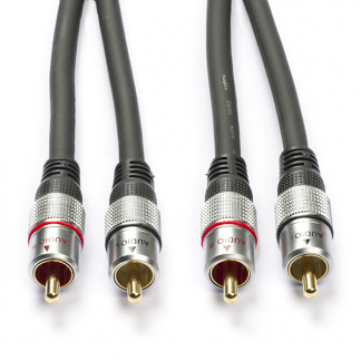 Nedis Tulp kabel | Nedis | 0.75 meter (Stereo, 100% koper, Verguld) CAGC24200AT075 N010302025 - 